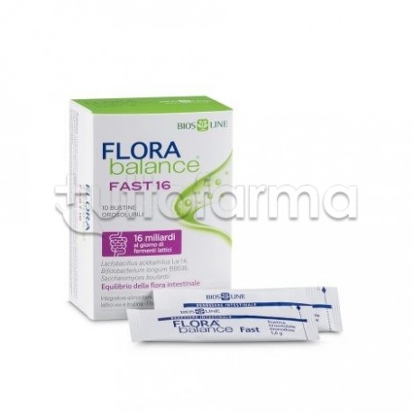 Bios Line Flora Balance Fast Integratore Alimentare di Fermenti Lattici 10 Bustine Orosolubili Bios Line Flora Balance Fast Integratore Alimentare di Fermenti Lattici 10 Bustine Orosolubili