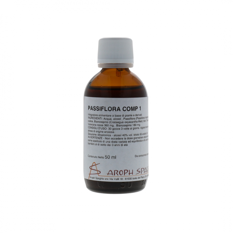 Aroph Spagiria Passiflora Compositum 1 per Rilassamento 50ml Tintura Madre