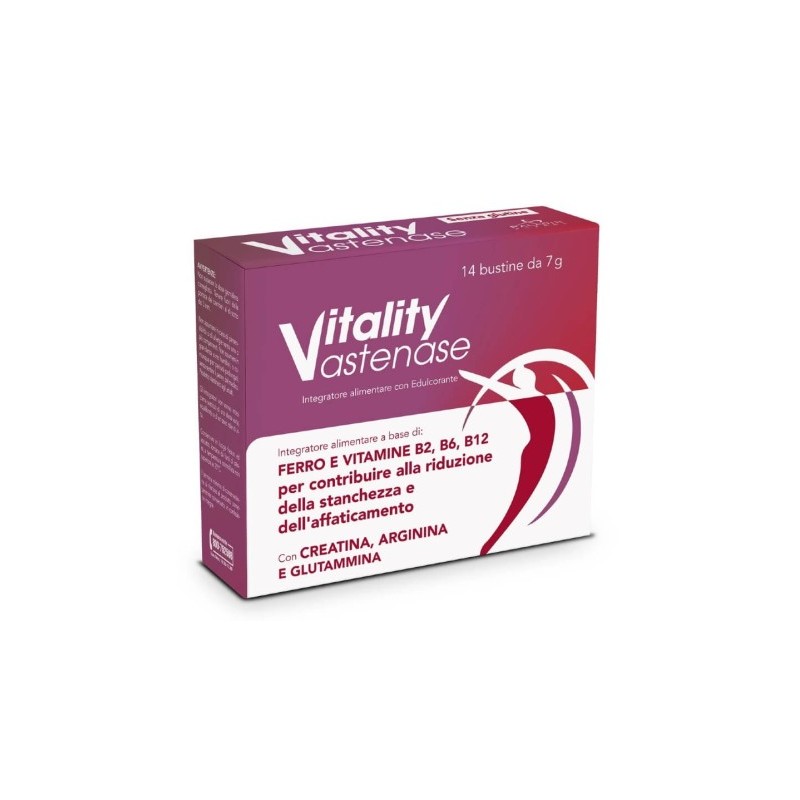 Vitality Astenase per Energia 14 Bustine Frutti di Bosco