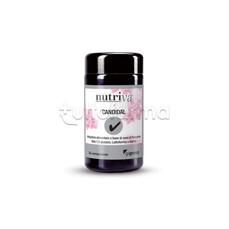 Nutriva Candidal Integratore Alimentare contro Candida 30 Compresse Nutriva Candidal Integratore Alimentare contro Candida 30 Compresse