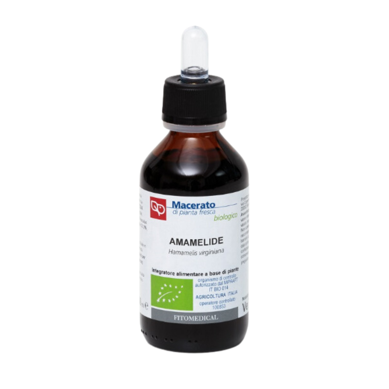Flacone Fitomedical Amamelide Tintura Madre Biologica per Circolazione 100ml