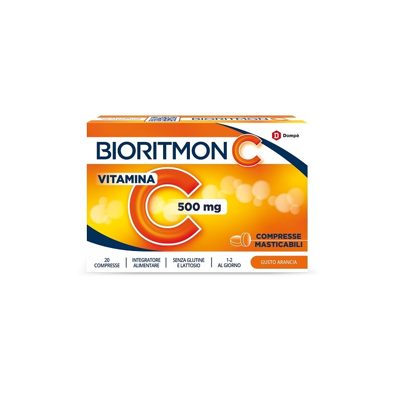 Bioritmon C 500 Vitamina C per Difese Immunitarie 20 Compresse Masticabili Bioritmon C 500 Vitamina C per Difese Immunitarie 20 Compresse Masticabili