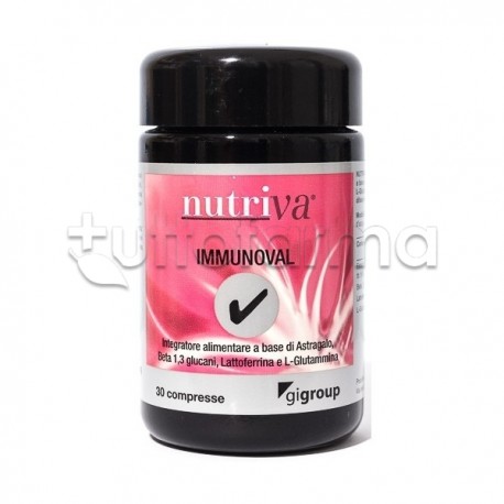 Nutriva Immunoval Integratore Immunostimolante 30 Compresse Nutriva Immunoval Integratore Immunostimolante 30 Compresse