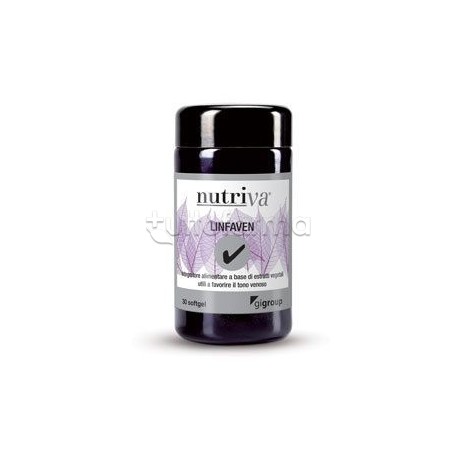 Nutriva Linfaven Integratore Alimentare per Tono Venoso 30 Softgel Nutriva Linfaven Integratore Alimentare per Tono Venoso 30 Softgel
