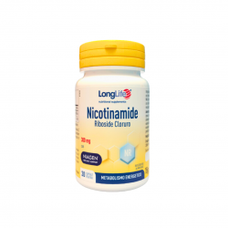 barattolo di Longlife Nicotinaminde Riboside Cloruro Integratore per Metabolismo Energetico 30 Capsule barattolo di Longlife Nicotinaminde Riboside Cloruro Integratore per Metabolismo Energetico 30 Capsule