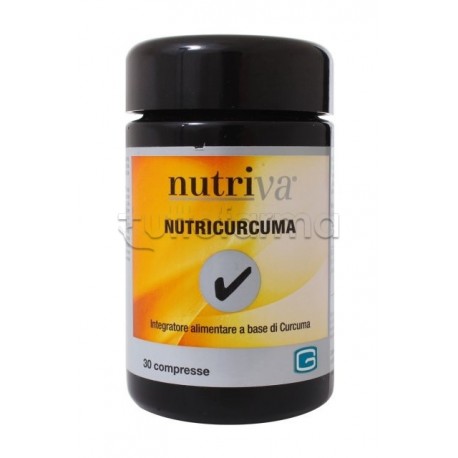 Nutriva NutriCurcuma Integratore Alimentare Antiossidante 30 Compresse