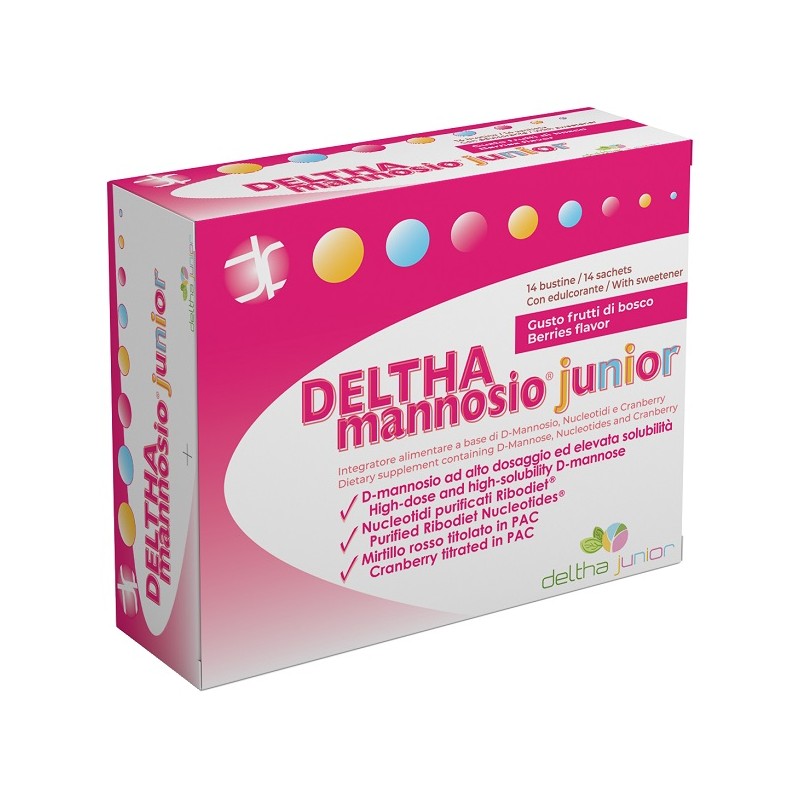 Deltha Mannosio Junior per Vie Urinarie 14 Bustine Deltha Mannosio Junior per Vie Urinarie 14 Bustine