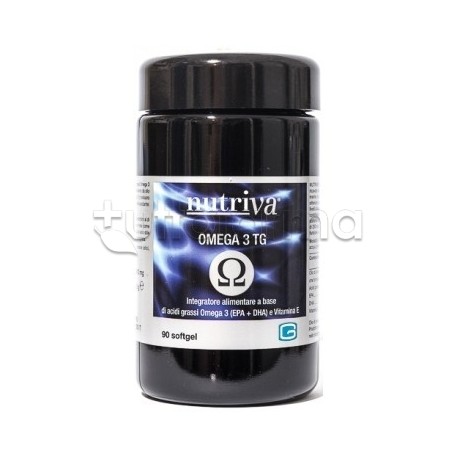 Nutriva Omega 3 TG Integratore Alimentare Cardiovascolare 90 Softgel Nutriva Omega 3 TG Integratore Alimentare Cardiovascolare 90 Softgel