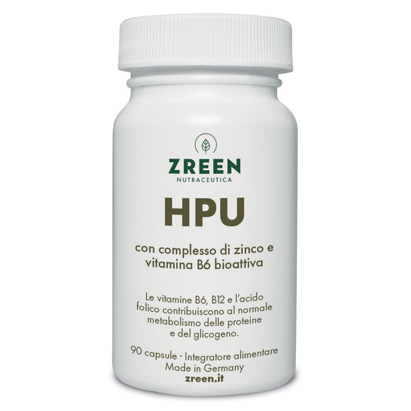 confezione di Zreen Natugena HPU Integratore per il Metabolismo 90 Capsule