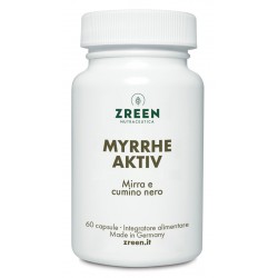confezione di Zreen Natugena Myrrhe Aktiv Integratore Mirra e Boswellia 60 Capsule confezione di Zreen Natugena Myrrhe Aktiv Integratore Mirra e Boswellia 60 Capsule