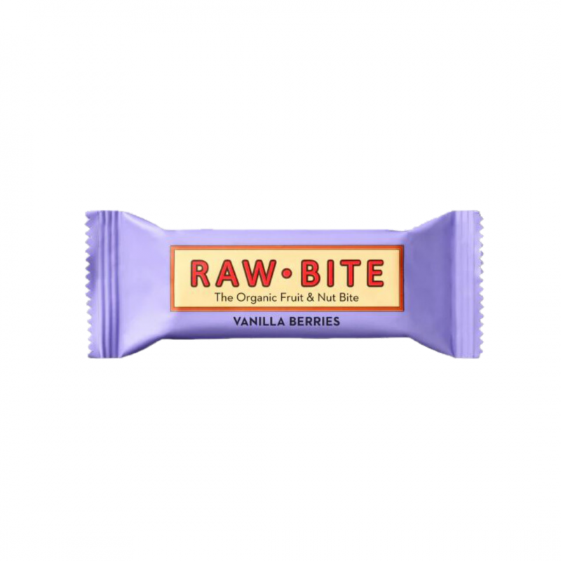 Vegetal Progress Raw-Bite Vaniglia e Frutti Rossi Barretta 50gr Vegetal Progress Raw-Bite Vaniglia e Frutti Rossi Barretta 50gr