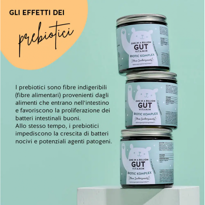 effetti di One in a Billion Gut Vitamin Probiotici per Benessere Intestinale 45 Orsetti Gommosi effetti di One in a Billion Gut Vitamin Probiotici per Benessere Intestinale 45 Orsetti Gommosi