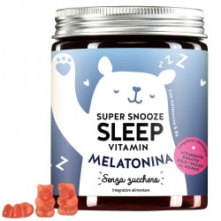 confezione di Super Snooze Sleep Vitamin Melatonina 45 Orsetti Gommosi Senza Zucchero confezione di Super Snooze Sleep Vitamin Melatonina 45 Orsetti Gommosi Senza Zucchero