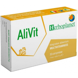 Scatola del Herboplanet Alivit Integratore Multivitaminico 30 Compresse Scatola del Herboplanet Alivit Integratore Multivitaminico 30 Compresse