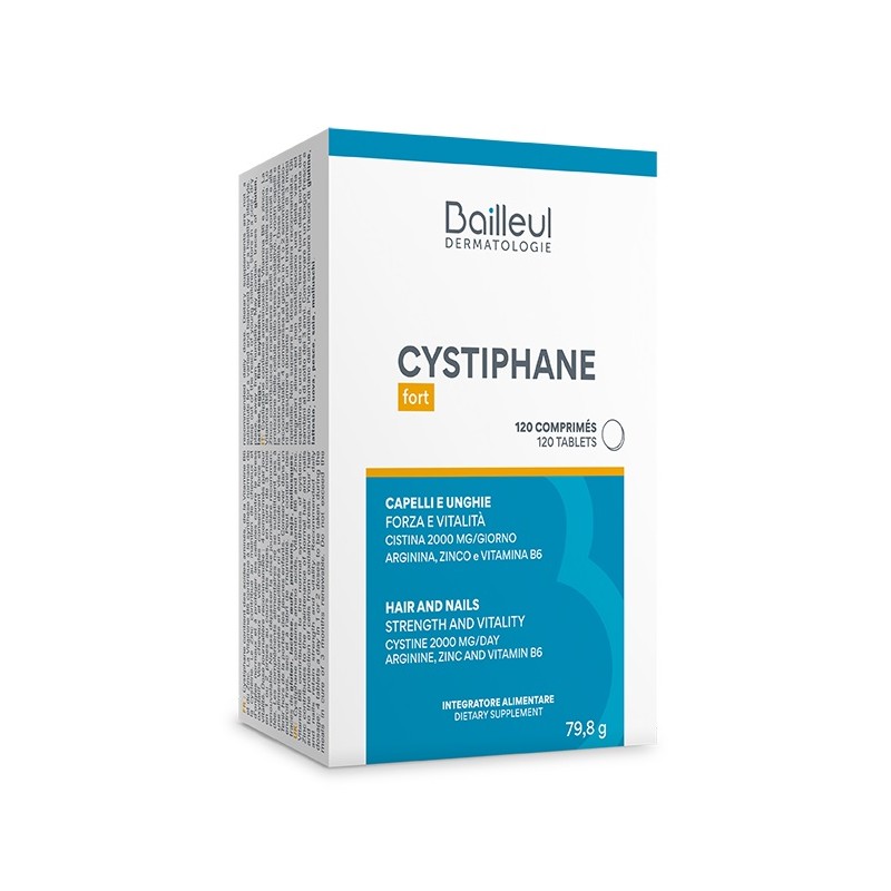 confezione di Cystiphane Integratore Alimentare per Capelli e Unghie 120 Compresse confezione di Cystiphane Integratore Alimentare per Capelli e Unghie 120 Compresse