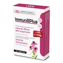 confezione di Sanavita ImmunillPlus Integratore per Sistema Immunitario 30 Compresse confezione di Sanavita ImmunillPlus Integratore per Sistema Immunitario 30 Compresse
