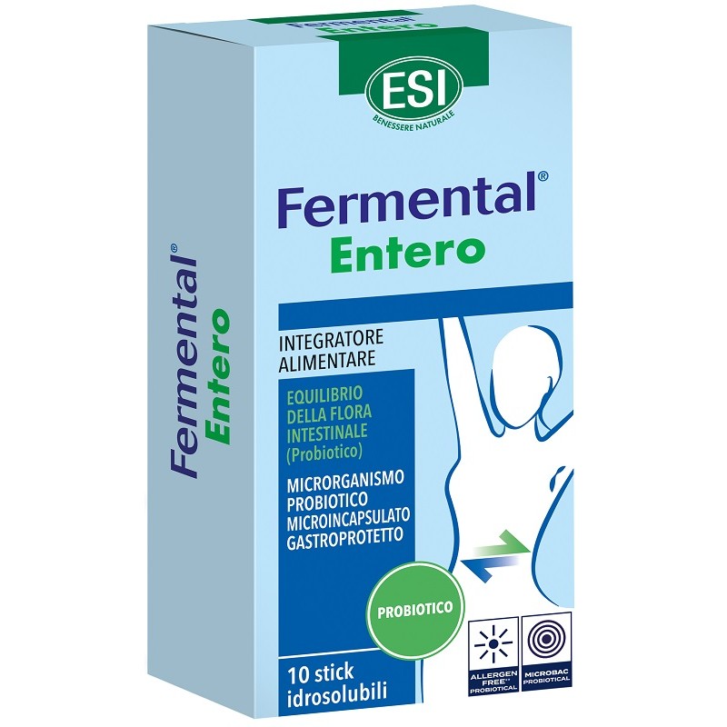 confezione di ESI Fermental Entero Integratore per Intestino 10 Stick Gusto Vaniglia confezione di ESI Fermental Entero Integratore per Intestino 10 Stick Gusto Vaniglia