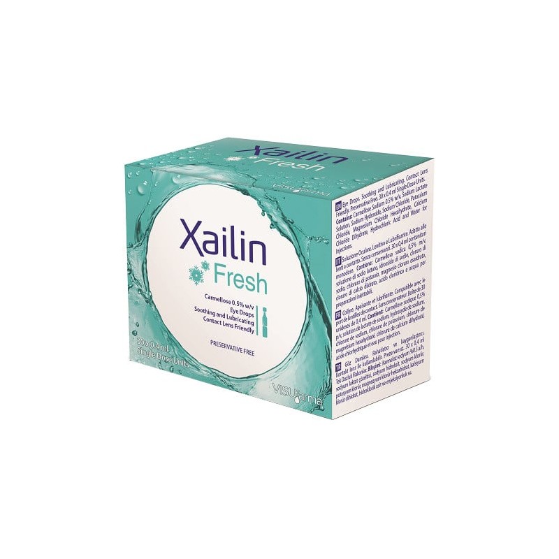 Collirio Xailin Fresh per Occhi Secchi 30 Flaconcini Monodose da 0,4 ml Collirio Xailin Fresh per Occhi Secchi 30 Flaconcini Monodose da 0,4 ml