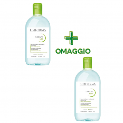 confezione Bioderma Sébium H2O Acqua Micellare Detergente e Purificante 500ml + Confezione OMAGGIO confezione Bioderma Sébium H2O Acqua Micellare Detergente e Purificante 500ml + Confezione OMAGGIO
