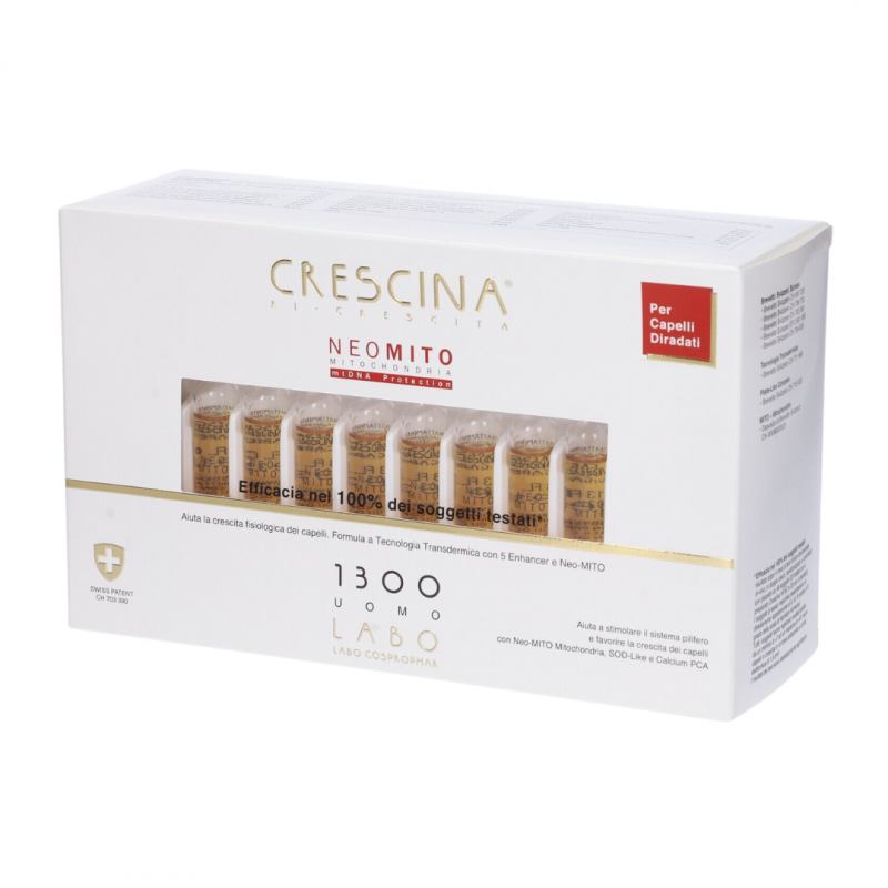 confezione Crescina Ri-Crescita Neo Mito 1300 per Uomo 40 Fiale