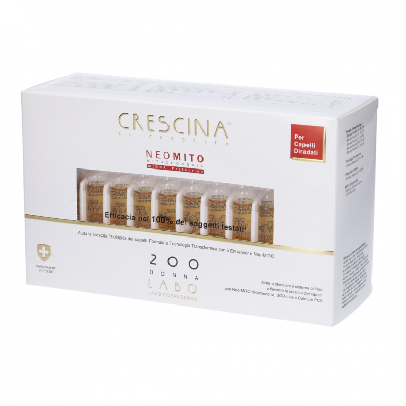 confezione Crescina Ri-Crescita Neo Mito 200 per Donna 40 Fiale confezione Crescina Ri-Crescita Neo Mito 200 per Donna 40 Fiale