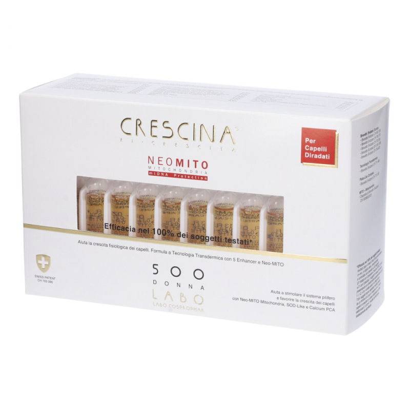 confezione Crescina Ri-Crescita Neo Mito 500 per Donna 40 Fiale confezione Crescina Ri-Crescita Neo Mito 500 per Donna 40 Fiale