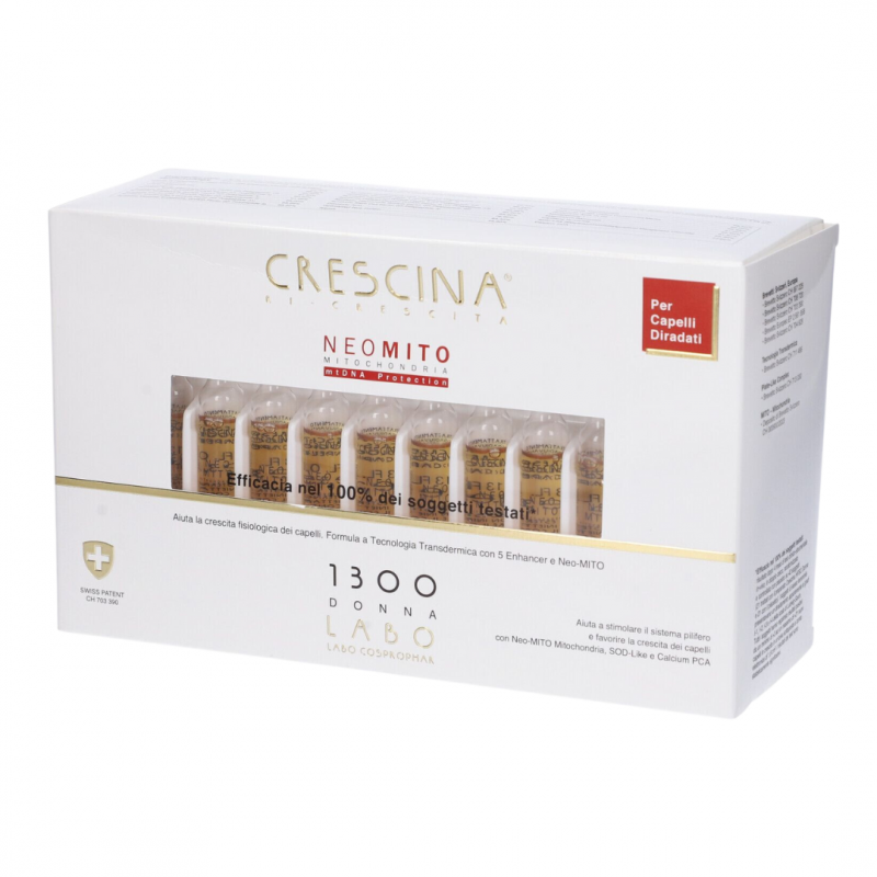 confezione Crescina Ri-Crescita Neo Mito 1300 per Donna 40 Fiale confezione Crescina Ri-Crescita Neo Mito 1300 per Donna 40 Fiale
