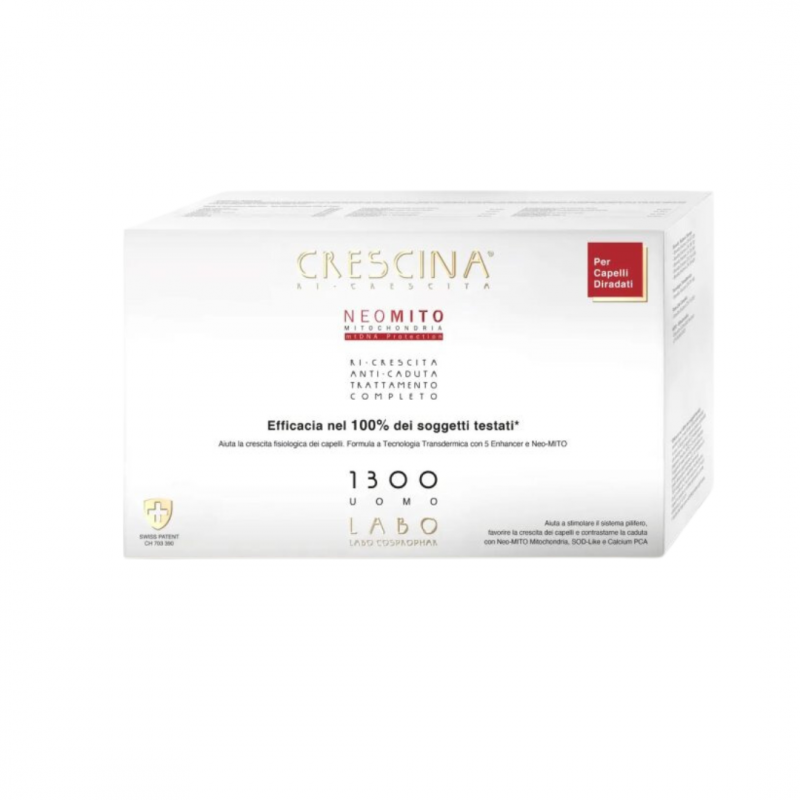 confezione Crescina Ri-Crescita Neo Mito 1300 per Uomo Trattamento Completo 20 Fiale confezione Crescina Ri-Crescita Neo Mito 1300 per Uomo Trattamento Completo 20 Fiale