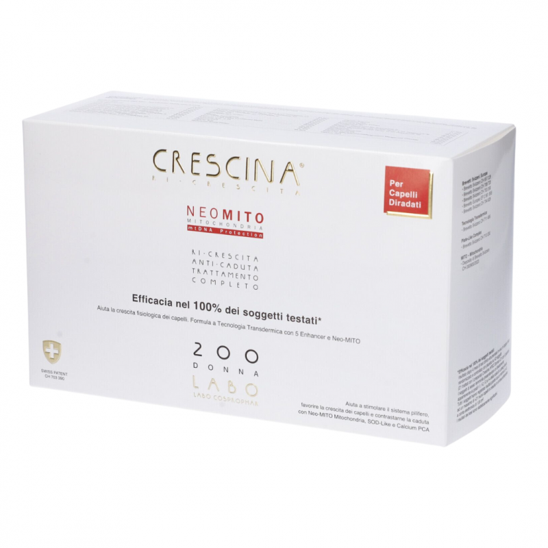 confezione Crescina Ri-Crescita Neo Mito 200 per Donna Trattamento Completo 40 Fiale confezione Crescina Ri-Crescita Neo Mito 200 per Donna Trattamento Completo 40 Fiale