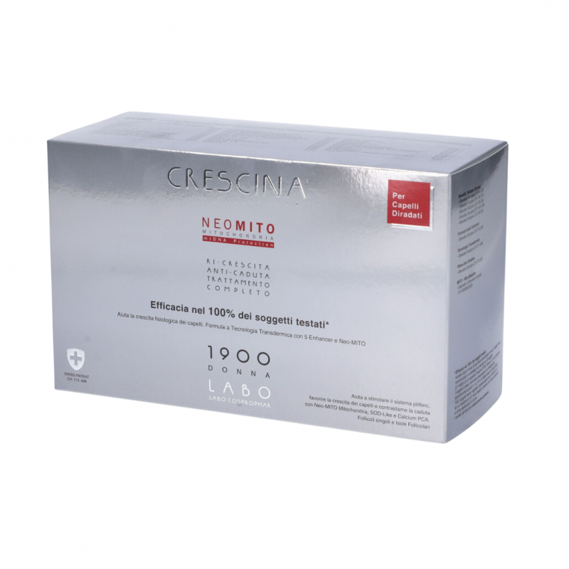 confezione Crescina Isole Follicolari Neo Mito 1900 per Donna Trattamento Completo 40 Fiale confezione Crescina Isole Follicolari Neo Mito 1900 per Donna Trattamento Completo 40 Fiale