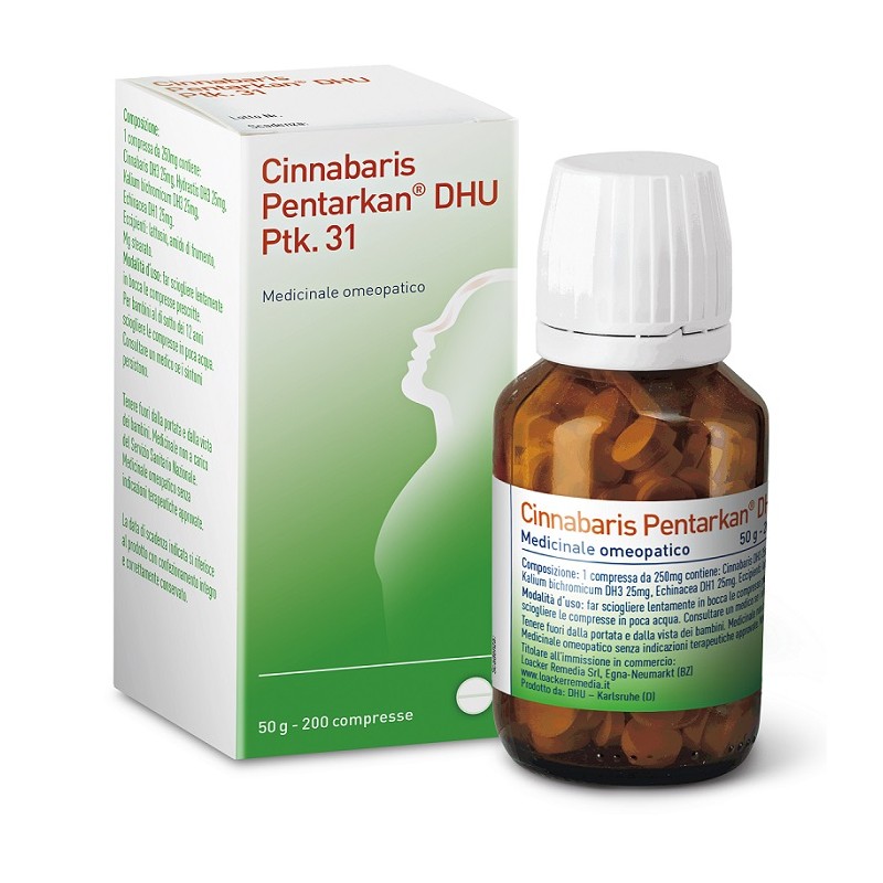 confezione di Schwabe Cinnabaris 31 PTK per il Naso Medicinale Omeopatico200 Compresse