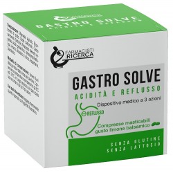 confezione di FPR Gastro Solve Acidità e Reflusso 40 Compresse Masticabili Gusto Limone Balsamico confezione di FPR Gastro Solve Acidità e Reflusso 40 Compresse Masticabili Gusto Limone Balsamico