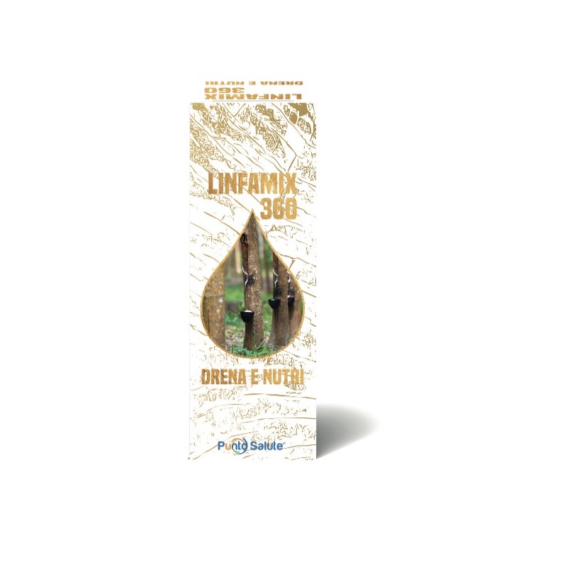 confezione di Punto Salute Linfamix360 Integratore Drenante e Nutriente 100 ml