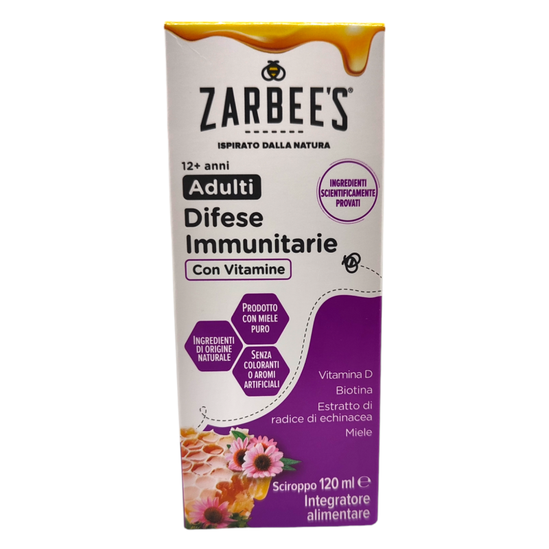 Zarbee's Adulti Sciroppo con Miele per Difese Immunitarie 120 ml Zarbee's Adulti Sciroppo con Miele per Difese Immunitarie 120 ml