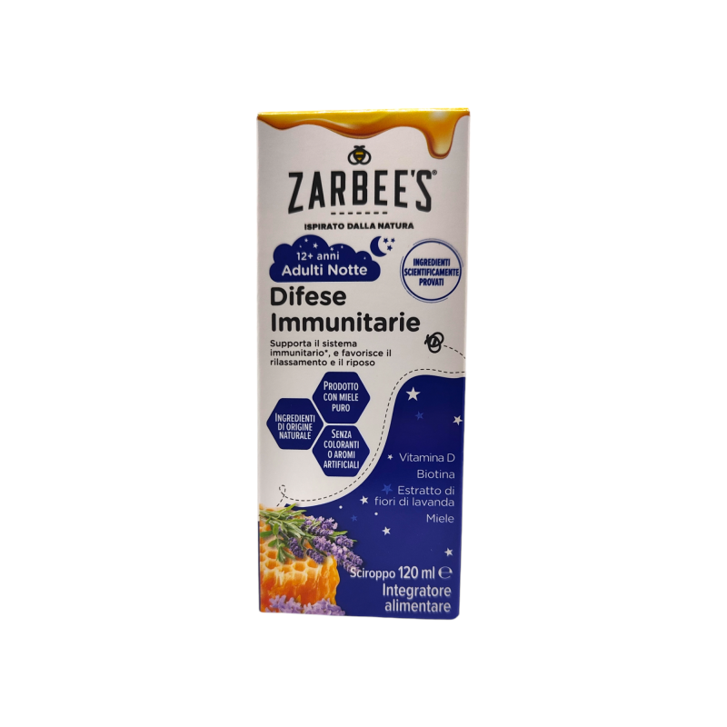 Zarbee's Adulti Sciroppo Notte per Difese Immunitarie 120ml Zarbee's Adulti Sciroppo Notte per Difese Immunitarie 120ml