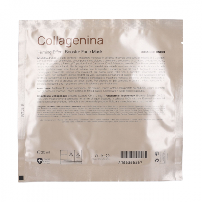 bustina Collagenina Face Mask Maschera Booster 25ml bustina Collagenina Face Mask Maschera Booster 25ml