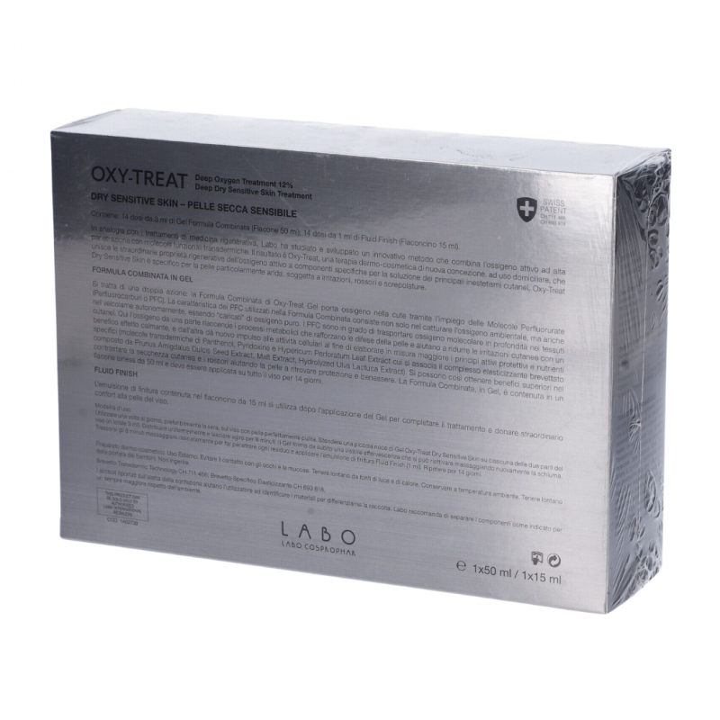confezione Labo Oxy Treat con Ossigeno Trattamento Pelle Sensibile 50ml + 15ml