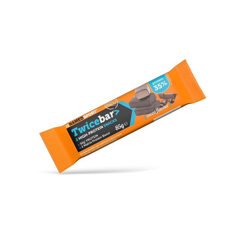 Named Sport Twicebar Chocolate Barretta Proteica 85 g Named Sport Twicebar Chocolate Barretta Proteica 85 g