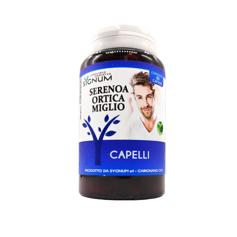 barattolo Sygnum Serenoa Ortica Miglio per Unghie e Capelli 80 Capsule barattolo Sygnum Serenoa Ortica Miglio per Unghie e Capelli 80 Capsule