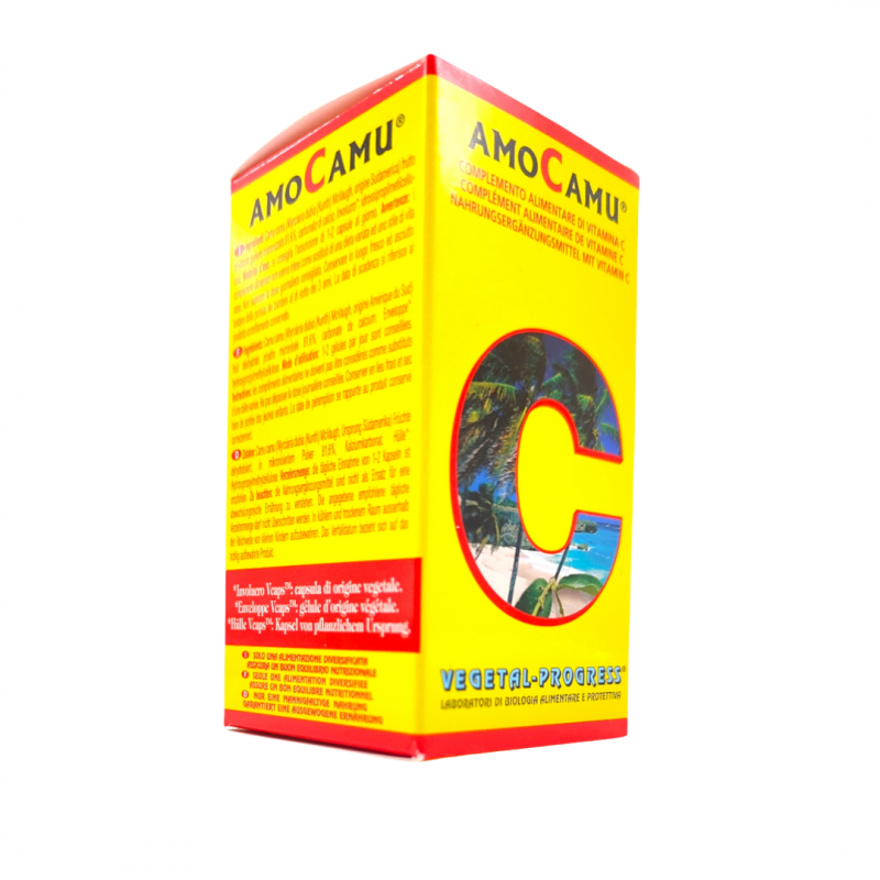 confezione Vegetal Progress Amocamu Integratore con Vitamina C 30 Capsule confezione Vegetal Progress Amocamu Integratore con Vitamina C 30 Capsule