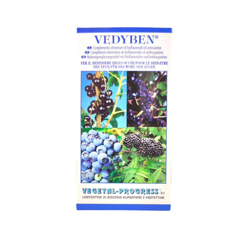 Vegetal Progress Vedyben Integratore per Occhi 30 Capsule