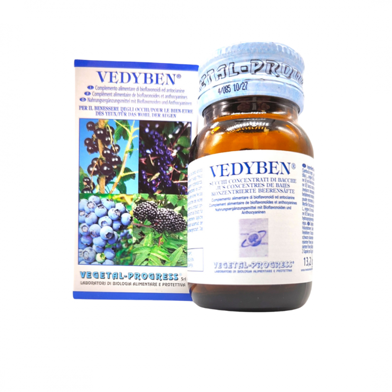 Vegetal Progress Vedyben Integratore per Occhi 30 Capsule