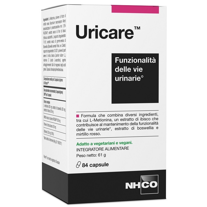 NHCO Uricare Integratore per Cistite e Vie Urinarie 84 Capsule NHCO Uricare Integratore per Cistite e Vie Urinarie 84 Capsule