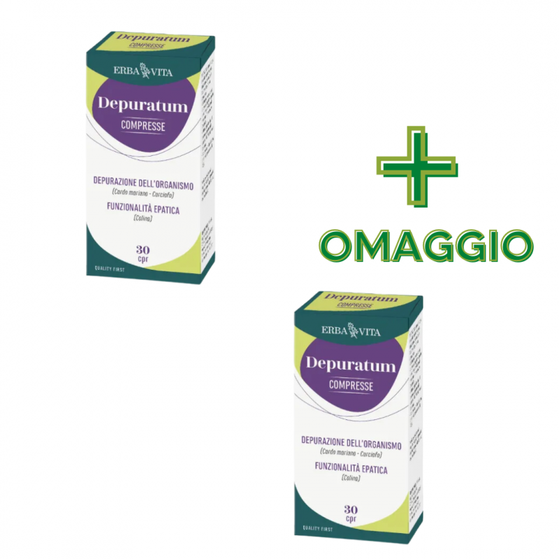 confezione Depuratum Depurativo Naturale per Fegato 30 Compresse + CONFEZIONE OMAGGIO confezione Depuratum Depurativo Naturale per Fegato 30 Compresse + CONFEZIONE OMAGGIO