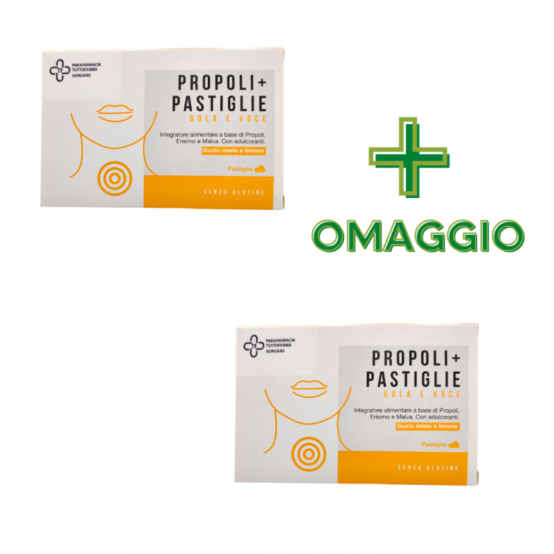 confezione FPR Propoli+ per Mal di Gola 20 Pastiglie + CONFEZIONE OMAGGIO confezione FPR Propoli+ per Mal di Gola 20 Pastiglie + CONFEZIONE OMAGGIO