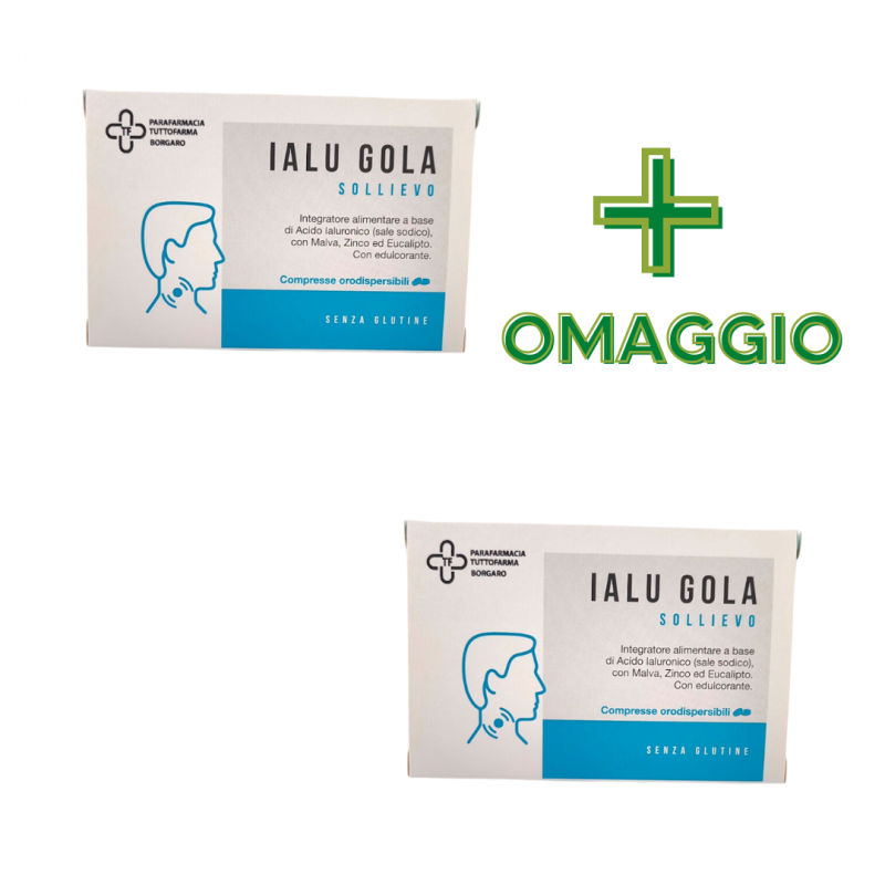 confezione FPR Ialu Gola Sollievo per Mal di Gola 20 Compresse + CONFEZIONE OMAGGIO confezione FPR Ialu Gola Sollievo per Mal di Gola 20 Compresse + CONFEZIONE OMAGGIO