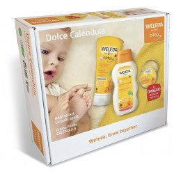 confezione di Weleda Cofanetto Baby Dolce Calendula Detergente 200ml + Crema 200ml + Balsamo 25gr confezione di Weleda Cofanetto Baby Dolce Calendula Detergente 200ml + Crema 200ml + Balsamo 25gr