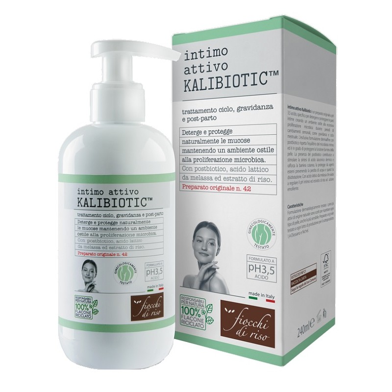 Fiocchi Di Riso Intimo Attivo Kalibiotic per Igiene Intima 240ml Fiocchi Di Riso Intimo Attivo Kalibiotic per Igiene Intima 240ml