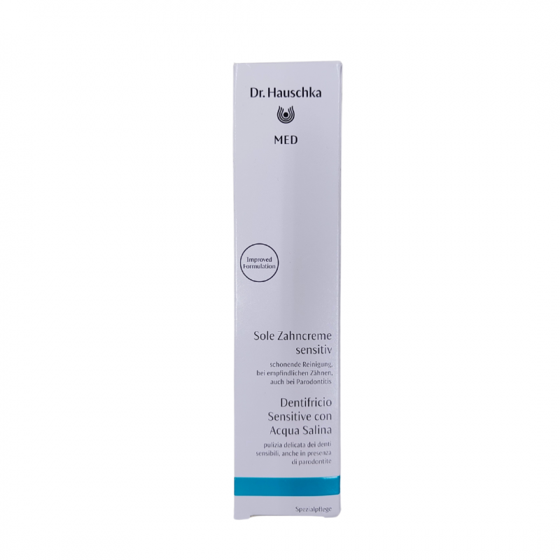 confezione di Wala Dr Hauschka Dentifricio Sensitive Acqua Salina per Denti Sensibili 75 ml confezione di Wala Dr Hauschka Dentifricio Sensitive Acqua Salina per Denti Sensibili 75 ml