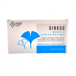 confezione Ginkgo Integratore per Concentrazione e Memoria 10 Flaconcini confezione Ginkgo Integratore per Concentrazione e Memoria 10 Flaconcini